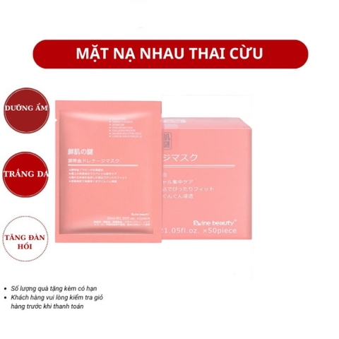 Mặt nạ nhau thai cừu cuống rốn tế bào gốc Nhật Bản Rwine Beauty dưỡng da, cung cấp độ ẩm, tái tạo collagen