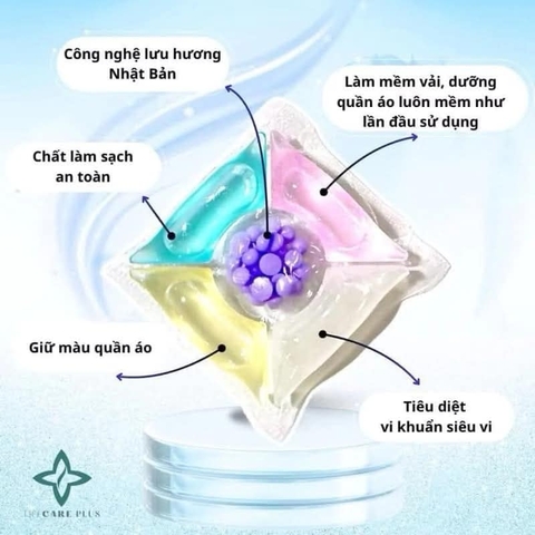[Siêu Hot] Viên giặt quần áo Scentlab Nhật Bản 5 in1 30 viên - Giặt sạch nhanh, thơm lâu, tan hoàn toàn