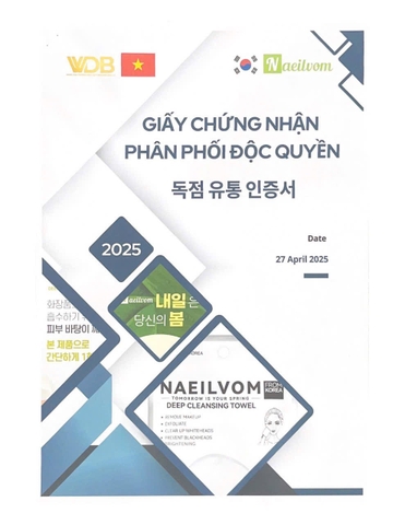 Khăn rửa mặt sạch sâu Naeilvom