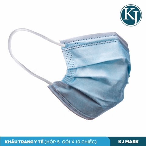 Khẩu Trang 4 Lớp KJ Mask Tiêu Chuẩn TYPE IIR Kháng Khuẩn (Combo 50 cái)