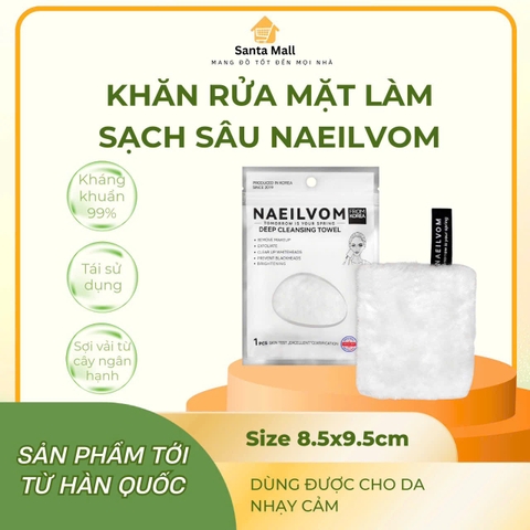 Khăn rửa mặt sạch sâu Naeilvom