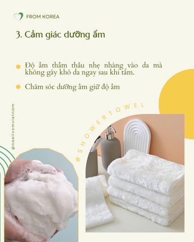 Khăn rửa mặt sạch sâu Naeilvom
