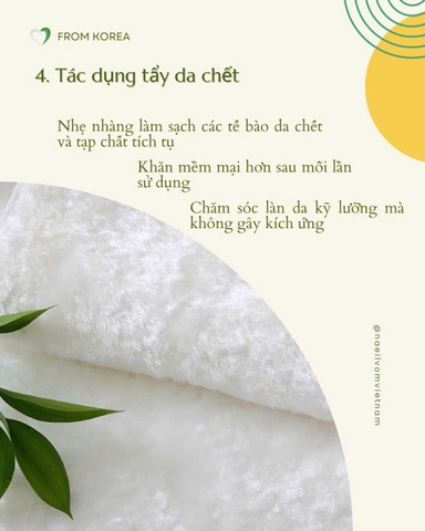 Khăn rửa mặt sạch sâu Naeilvom