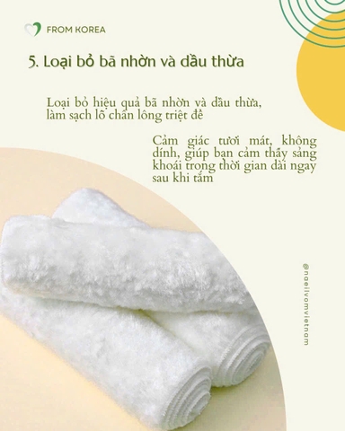 Khăn rửa mặt sạch sâu Naeilvom