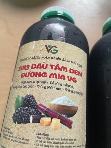 Siro dâu tằm đen đường mía