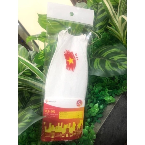 KHẨU TRANG KHÁNG KHUẨN HÀN QUỐC KJ95 BẢN GIỚI HẠN IN CỜ VIỆT NAM TIÊU CHUẨN KF94 (15 TÚI)