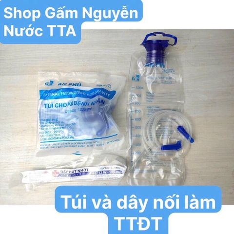 Túi thụt tháo đại tràng kèm 6 dây nối