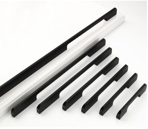 Tay nắm tủ màu đen cao cấp hợp kim nhôm.