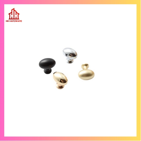Núm tủ hình bầu dục lắp đặt tủ nội thất cao cấp.