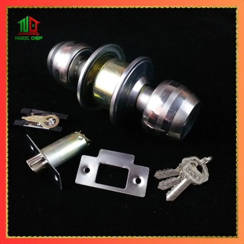 Khóa cửa tay nắm tròn.