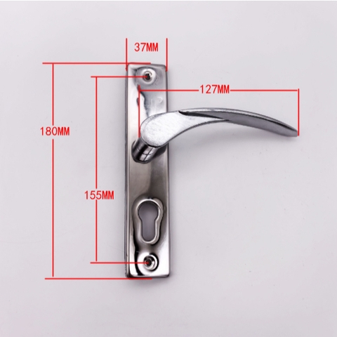 Khóa cửa hợp kim nhôm khóa tay cầm thân hẹp.