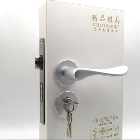 Khóa tay nắm cửa phân thể khóa tay cầm chia nhôm.