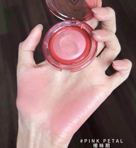 Má hồng 3CE Bouncy Blur Balm - #Pink Petal