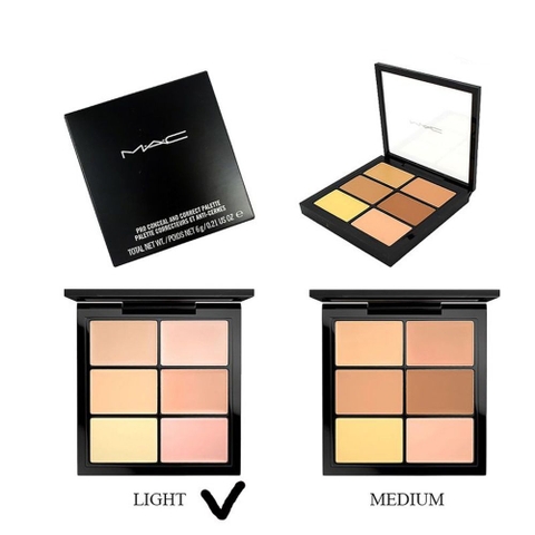 Che khuyết điểm MAC Studio fix 6 ô - tone light