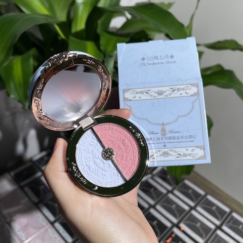 Má hồng FLOWER KNOWS butterfly cloud duo - #02 seaborne moon