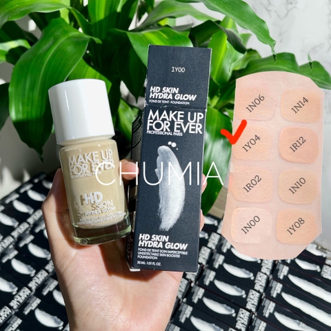 Kem nền MAKE UP for ever hd skin hydra glow 30ml - 1Y00