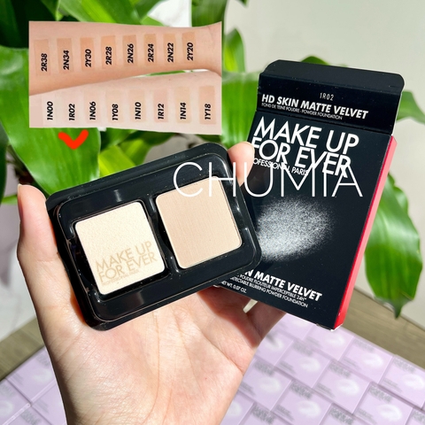 Phấn phủ MAKE UP for ever hd skin matte 2gr (nén - hộp đen) - #1R02