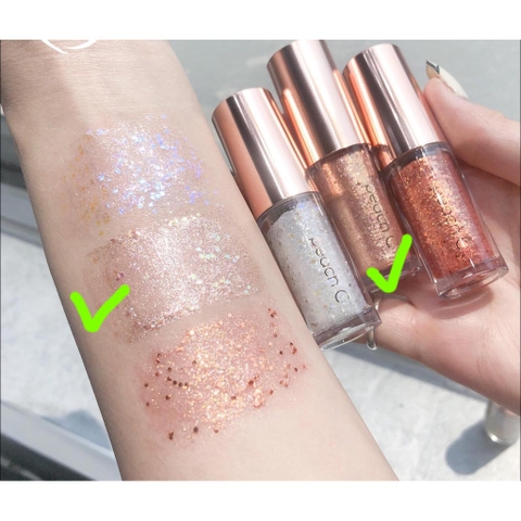 Nhũ mắt PEACH C champagne eye glitter 3.5g - #02 valentine pink