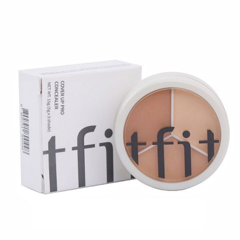 Che khuyết điểm TFIT concealer three-color plate15g (tặng cọ + mút)