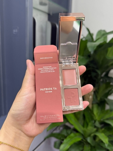 Má hồng PATRICK TA double take cream & powder - #she's seductive (minisize)