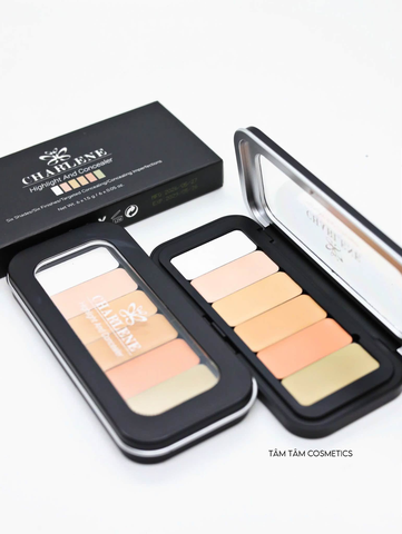 Che khuyết điểm CHARLENE highlight and concealer 6 ô