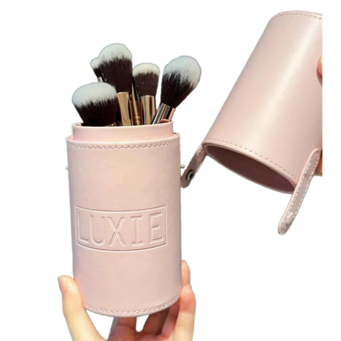 Bộ cọ LUXIE 7 cây (kèm ống đựng cọ - hồng)