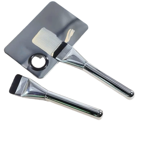 Cọ tán nền W cán bạc