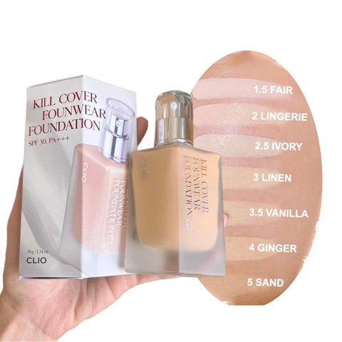 Kem nền CLIO kill cover high glow - #2 lingerie