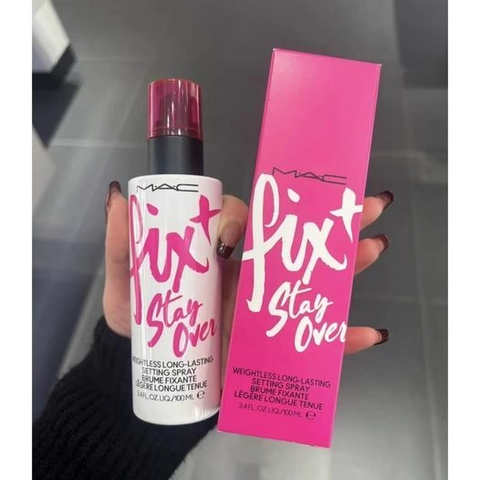 Xịt khoá nền MAC fix+ stay over 100ml - #hồng