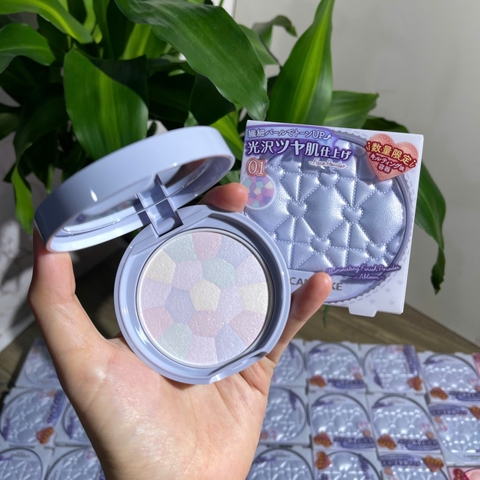 Phấn phủ CANMAKE illuminating abloom - #01 hydangea garden (hộp xanh dương)