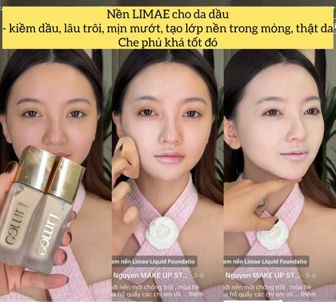 Kem nền LIMAE liquid - #màu sáng (LIGHT)