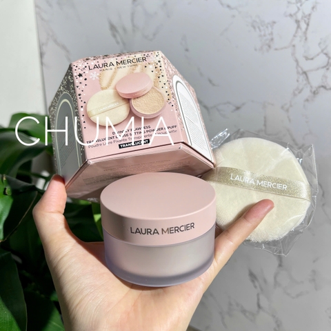 Phấn phủ LAURA divinely flawless (có mút) - #translucent (hộp hồng)