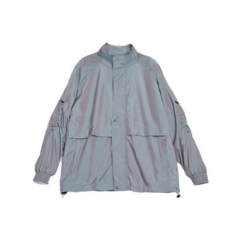 STACKED WINDBREAKER METALLIC GREY