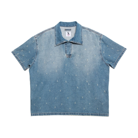 RAINFALL DENIM POLO SHIRT