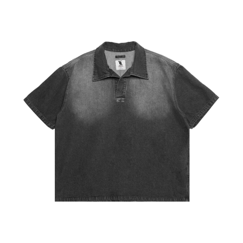MIDNIGHT DENIM POLO SHIRT