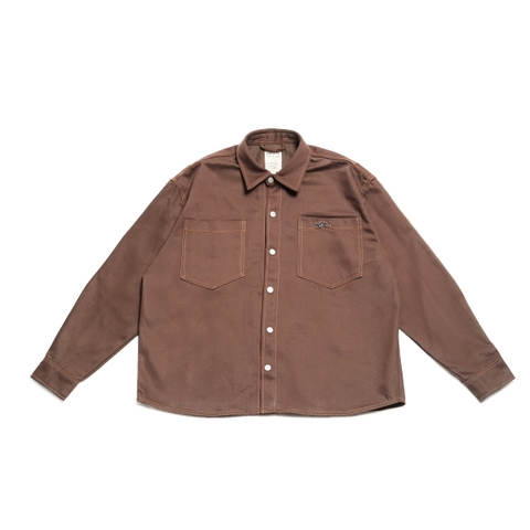 MOCHA BUTTON SHIRT