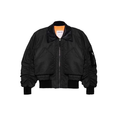 FORGE COLLAR BOMBER - BLACK