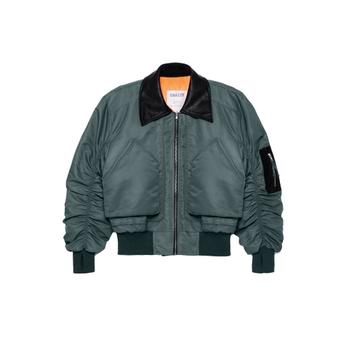 FORGE COLLAR BOMBER - DUSTY MOSS