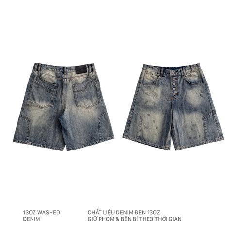 FADED TIDE DENIM SHORTS