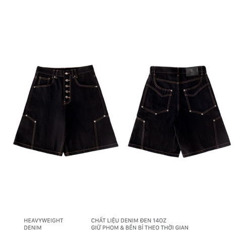 OBSIDIAN DENIM SHORTS