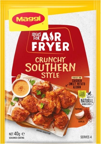 BỘT GIA VỊ ƯỚP GIÒN  - NỒI CHIÊN KHÔNG DẦU Maggi Culinary Air Fryer, Crispy Salt & Pepper, Crunchy Southern Style