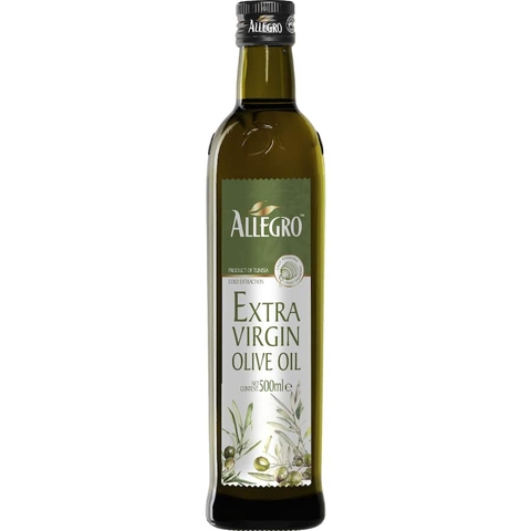 DẦU OLIVE NGUYÊN CHẤT - HỮU CƠ ÉP LẠNH Macro Organic Spanish / Allegro Extra Virgin Olive Oil, 500ml