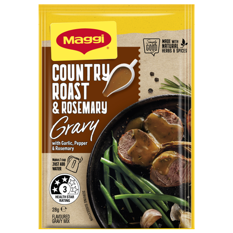 BỘT SỐT CHẤM VỊ THỊT NƯỚNG Maggi Roast Meat Flavoured Gravy, Real Onion - Ground Black Pepper, 27g
