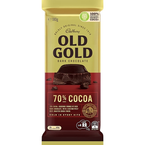 THANH SOCOLA ĐẶC BIỆT Cadbury SPECIAL EDITION Chocolate OLD GOLD - ALMOND - BAI.LEYS - MINT, 180g