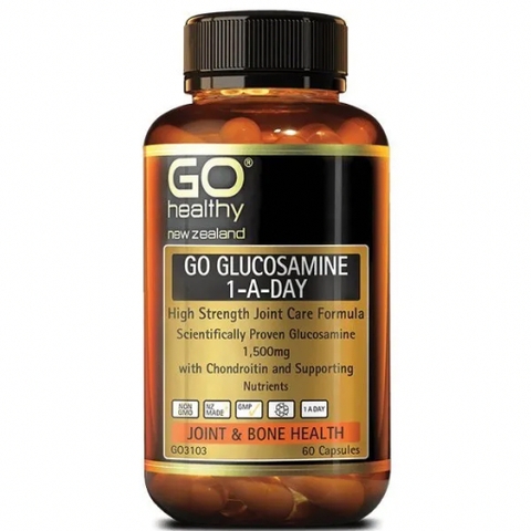 VIÊN UỐNG BỔ XƯƠNG KHỚP GO Healthy GO GLUCOSAMINE 1-A-DAY 1,500mg, Join & Bone Health, Non-GMO, GMP, New Zealand Made