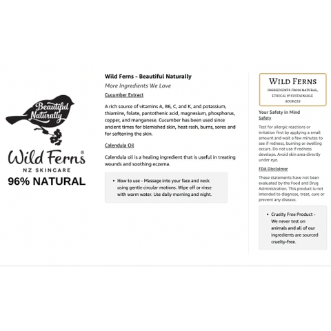 SỮA RỬA MẶT MẬT ONG Wild Ferns Manuka Honey Gentle Facial Cleanser, 140ml