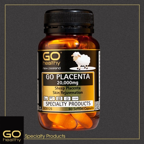 VIÊN UỐNG NHAU THAI CỪU GO Healthy Placenta 20,000mg, TĂNG MIỄN DỊCH, CHẬM LÃO HÓA, ĐẸP DA – MÓNG – TÓC