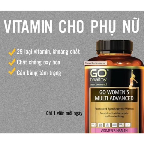 VIÊN UỐNG BỔ SUNG DINH DƯỠNG CHO NỮ GIỚI – GO Healthy WOMEN’S MULTI ADVANCED