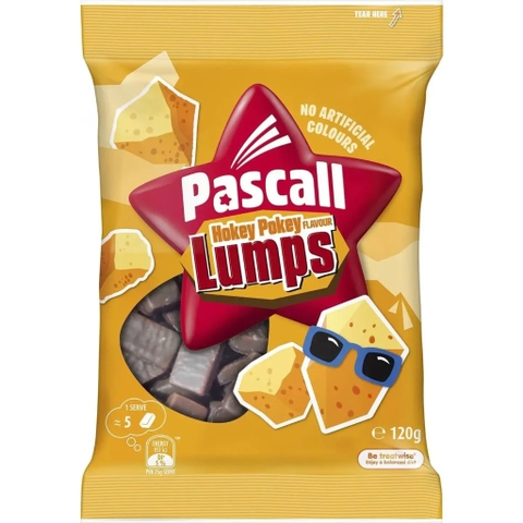 TÚI BÁNH SOCOLA ĐEN – NHÂN BƠ MẬT ONG Pascall Hokey Pokey Flavour Lumps, 120g