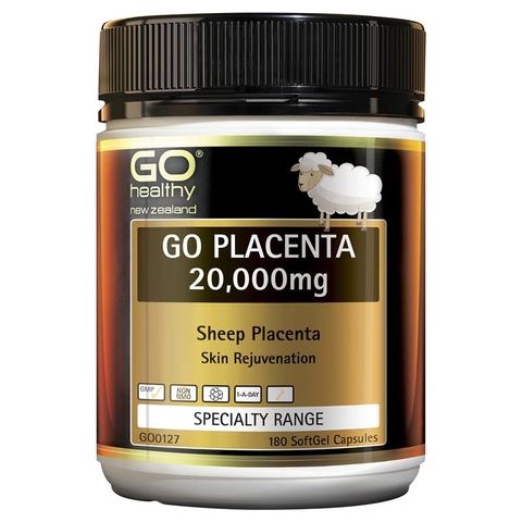 VIÊN UỐNG NHAU THAI CỪU GO Healthy Placenta 20,000mg, TĂNG MIỄN DỊCH, CHẬM LÃO HÓA, ĐẸP DA – MÓNG – TÓC